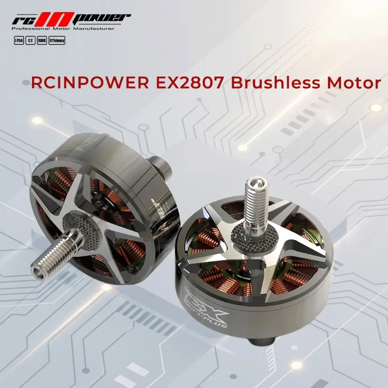 RCINPOWER EX2807 2807 1300KV 4-6S Lipo Brushless Motor for 6-7Inch Large load RC FPV Drone
RCINPOWER EX2807 2807 1300KV 4-6S Lipo Brushless Motor for 6-7Inch Large load RC FPV Drone