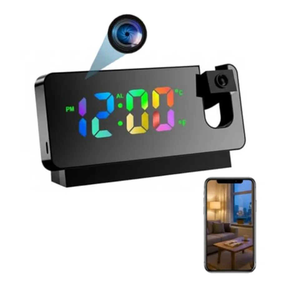 HD Clock Camera has Colour Projection, Alarm, Clock, and Camera in One, with Color Display, and can Record Anytime and Anywhere
HD Clock Camera has Colour Projection, Alarm, Clock, and Camera in One, with Color Display, and can Record Anytime and Anywhere