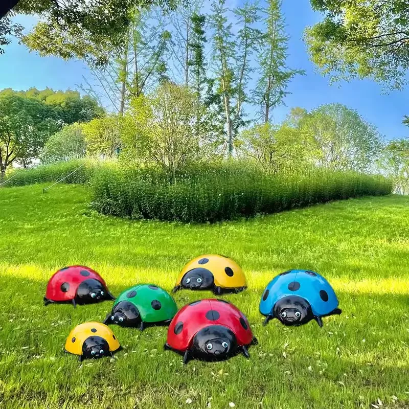 Outdoor simulation of seven star ladybug decoration garden garden FRP insect sculpture Sales office Park beetle landscape
Outdoor simulation of seven star ladybug decoration garden garden FRP insect sculpture Sales office Park beetle landscape