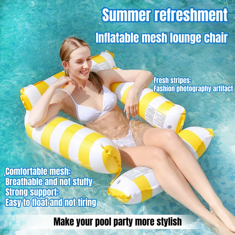 Convenient inflatable swimming circle suspended bed, foldable floating lounge chair, inflatable floating bed, beach swimming par
Convenient inflatable swimming circle suspended bed, foldable floating lounge chair, inflatable floating bed, beach swimming par