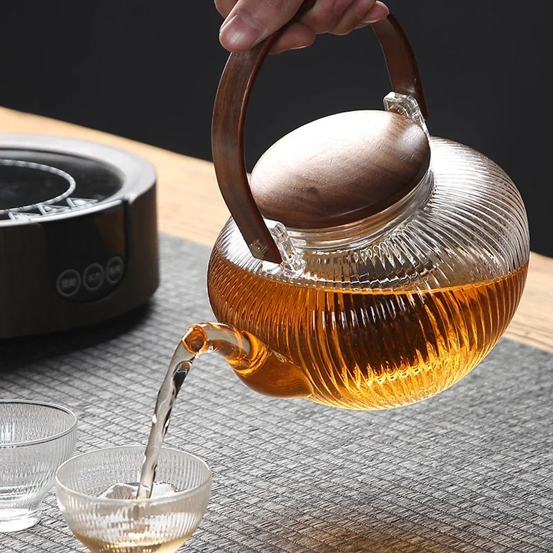 Large-capacity Wooden Handle Glass Kettle High Temperature Resistant Filter Teapot 2021 Office Home Kitchen Accessories
Large-capacity Wooden Handle Glass Kettle High Temperature Resistant Filter Teapot 2021 Office Home Kitchen Accessories