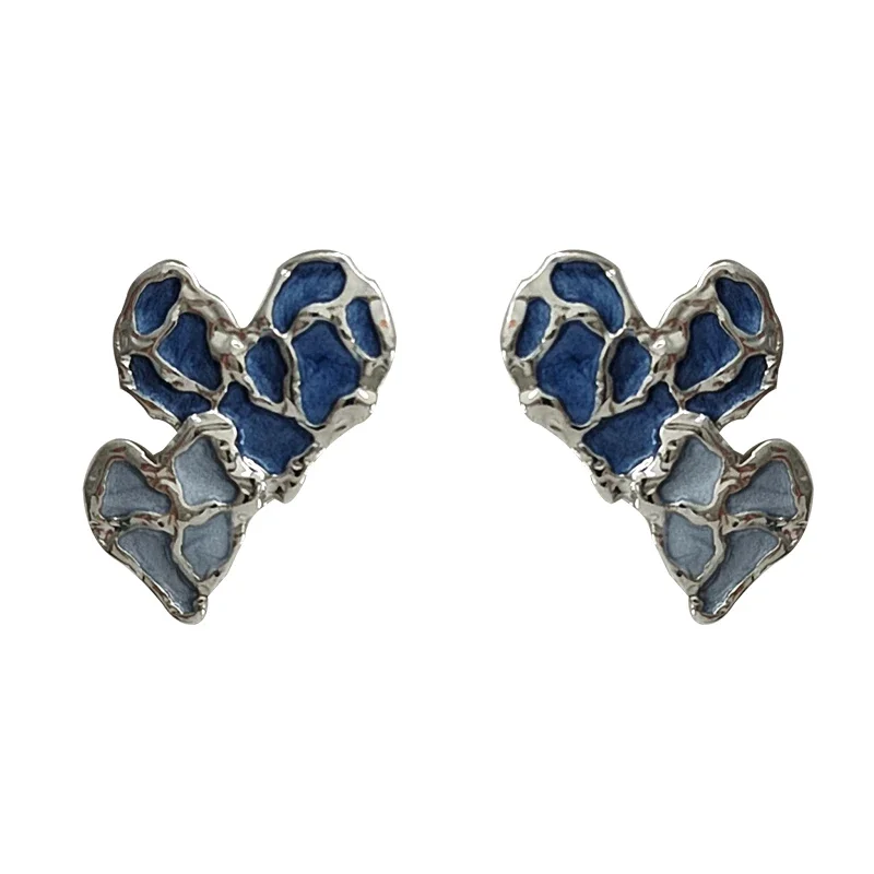 *Modern Jewelry 925 Silver Needle Blue Heart Earrings 2022 Trend New Hot Sale Metal Silver Color Love Stud Earrings For Women
*Modern Jewelry 925 Silver Needle Blue Heart Earrings 2022 Trend New Hot Sale Metal Silver Color Love Stud Earrings For Women