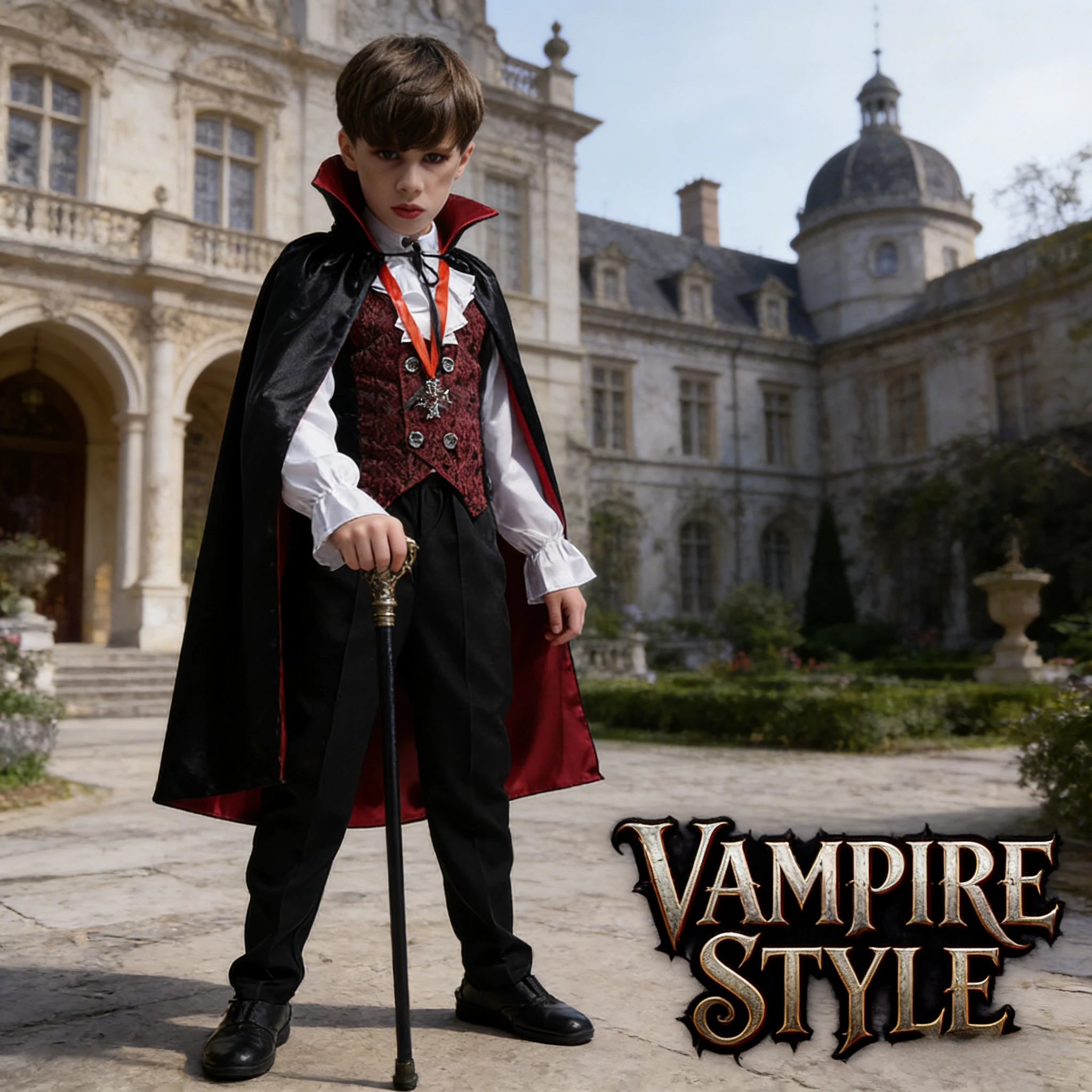 Kids Boys Vampire Costume Children Halloween Cosplay Outfit Gothic Style Dress Up for Stage Performance Party Carnival
Kids Boys Vampire Costume Children Halloween Cosplay Outfit Gothic Style Dress Up for Stage Performance Party Carnival
