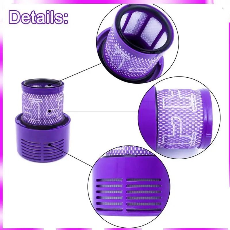 N98R Комплект из 6 сменных фильтров HEPA V10 для Dyson V10 SV12, номер детали 969082-01, моющийся и многоразовый
N98R Комплект из 6 сменных фильтров HEPA V10 для Dyson V10 SV12, номер детали 969082-01, моющийся и многоразовый