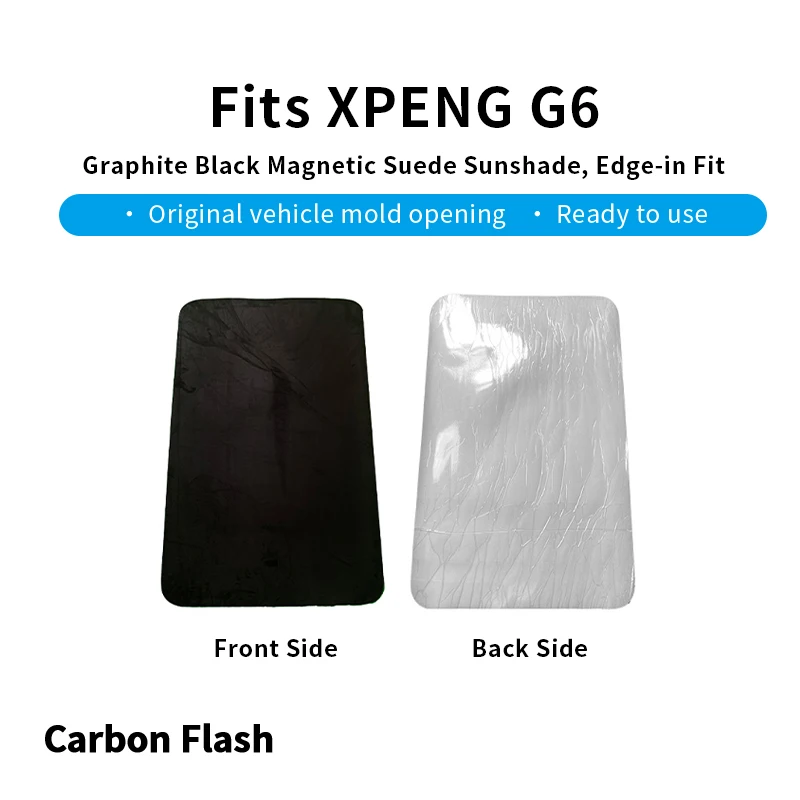 For XPeng G6 – Static Suede Sunshade, Graphite Black, Sun & Heat Block
For XPeng G6 – Static Suede Sunshade, Graphite Black, Sun & Heat Block