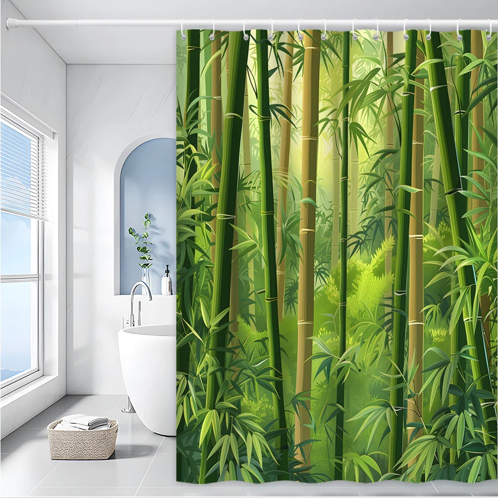 Serene Bamboo Forest Bath Curtain - Lush Greenery & Calming Design, Waterproof Home Decor Adds Zen to Your Bathroom
Serene Bamboo Forest Bath Curtain - Lush Greenery & Calming Design, Waterproof Home Decor Adds Zen to Your Bathroom