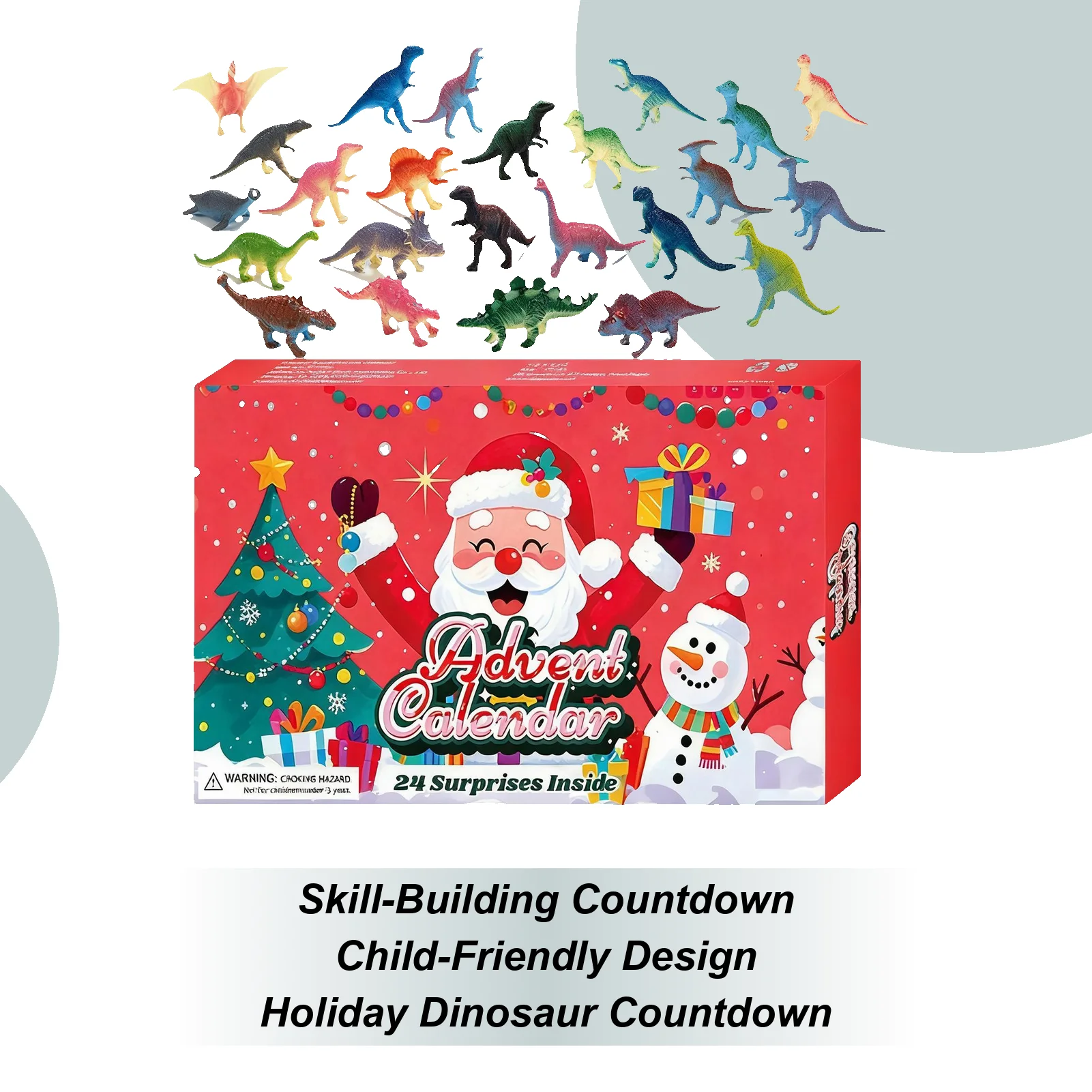Christmas Countdown Calendar Realistic Animal Theme 24-Day Count Down To Christmas Dinosaur Figure For Over 3 Years Old Children
Christmas Countdown Calendar Realistic Animal Theme 24-Day Count Down To Christmas Dinosaur Figure For Over 3 Years Old Children