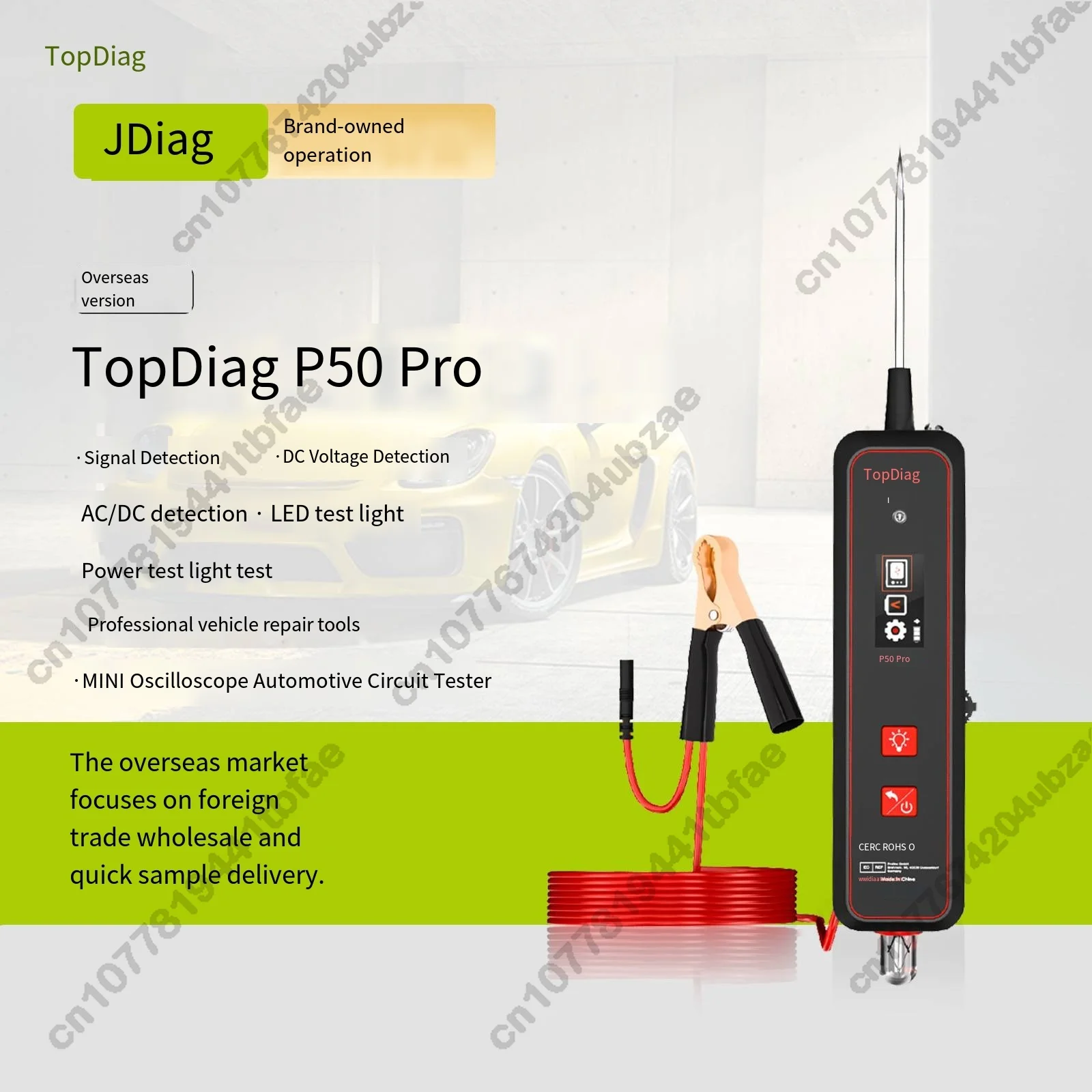 MINI AC/DC Multifunctional Circuit Tester Oscilloscope Test Lamp Automotive Electrical Fault Detection Tool Handheld
MINI AC/DC Multifunctional Circuit Tester Oscilloscope Test Lamp Automotive Electrical Fault Detection Tool Handheld