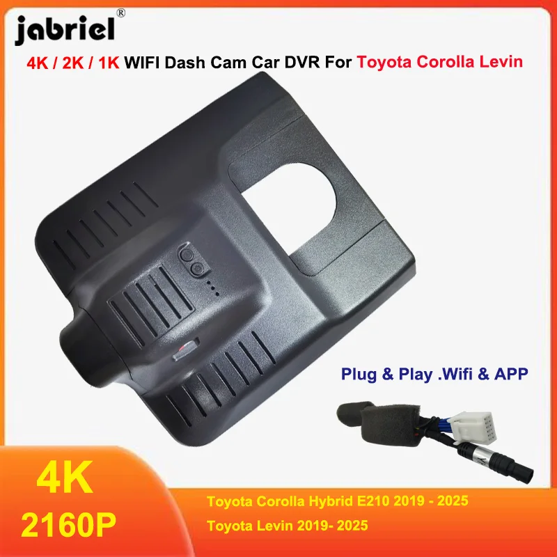 4K Wifi Dash Cam Front and Rear Camera for Toyota Corolla E210 Levin 2019 2020 2021 2022 2023 2024 2025 Car DVR Video Recorder
4K Wifi Dash Cam Front and Rear Camera for Toyota Corolla E210 Levin 2019 2020 2021 2022 2023 2024 2025 Car DVR Video Recorder