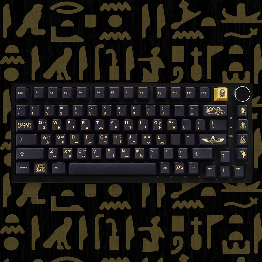 GMK Pharaoh Keycaps Dye Sublimation Pbt 129 Keys Cherry Profile Keycaps for 61/64/68/87/104/108 Mx Switch Mechanical Keyboard
GMK Pharaoh Keycaps Dye Sublimation Pbt 129 Keys Cherry Profile Keycaps for 61/64/68/87/104/108 Mx Switch Mechanical Keyboard