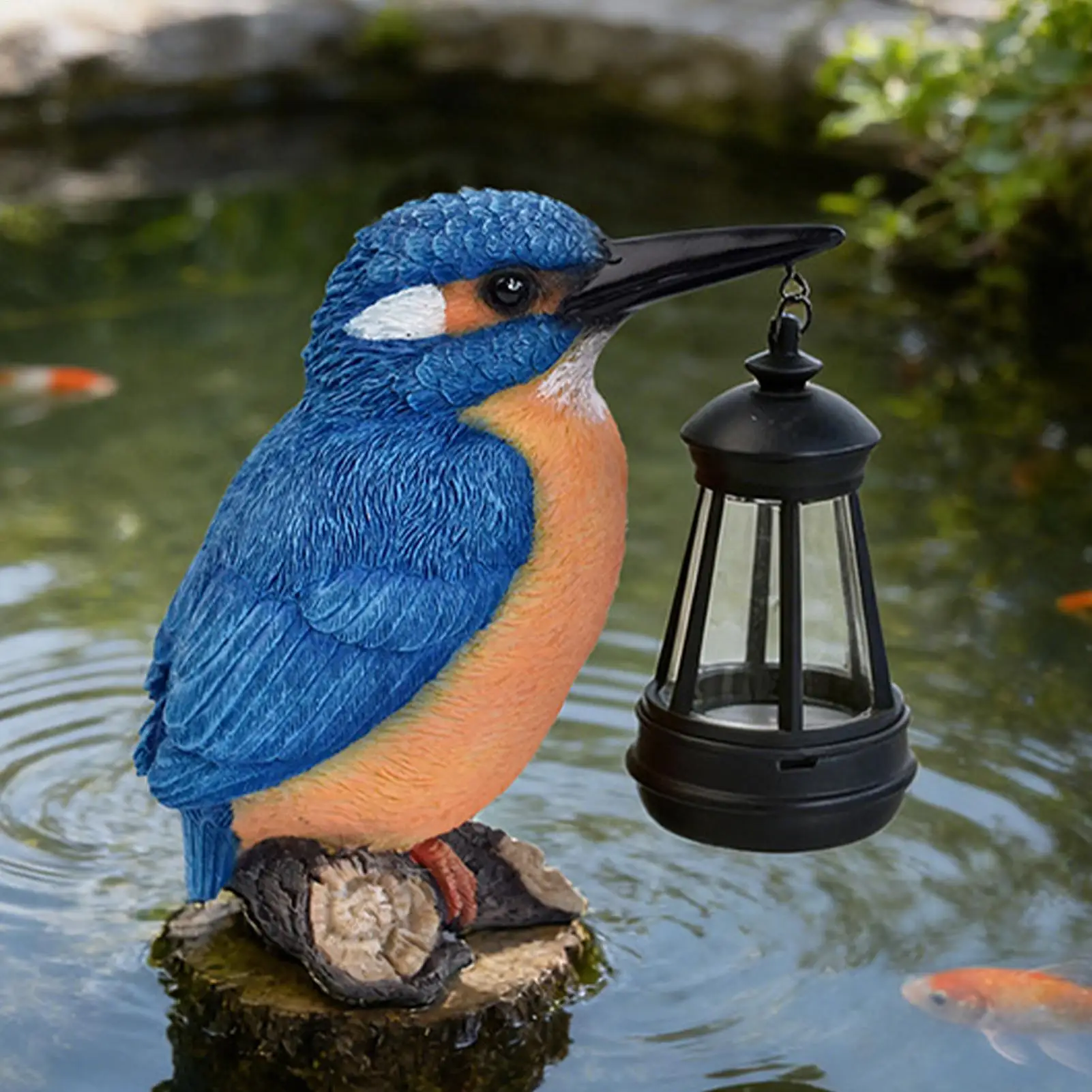 Bird Statues for Outside Resin Blue Kingfisher Sculpture with Solar Lantern Outdoor Bird Figurine Light for Patio Lawn Pathway
Bird Statues for Outside Resin Blue Kingfisher Sculpture with Solar Lantern Outdoor Bird Figurine Light for Patio Lawn Pathway