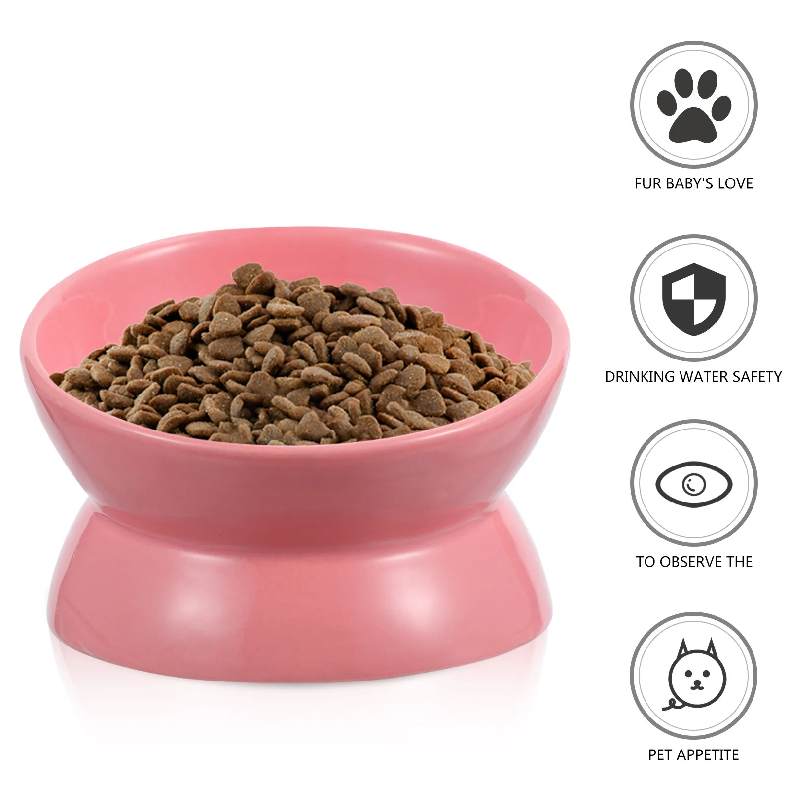 Ceramic Raised Cat Bowl Slanted Elevated Pet Feeder for Cats Water Food Bowl Dish Microwave Dishwasher Safe Pet Feeder
Ceramic Raised Cat Bowl Slanted Elevated Pet Feeder for Cats Water Food Bowl Dish Microwave Dishwasher Safe Pet Feeder