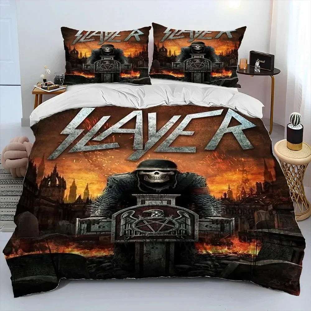 Slayer Heavy Metal Band Music Comforter Bedding Set,Duvet Cover Bed Set Quilt Cover Pillowcase,King Queen Size Bedding Set Gift
Slayer Heavy Metal Band Music Comforter Bedding Set,Duvet Cover Bed Set Quilt Cover Pillowcase,King Queen Size Bedding Set Gift