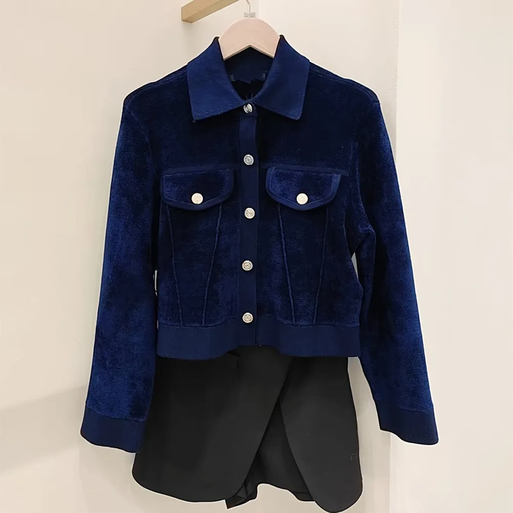 High-End Version Velvet Knitted ort Jaet Women's Faion Collar Casual Sle French Sle Ladies' Premium Quali Top
High-End Version Velvet Knitted ort Jaet Women's Faion Collar Casual Sle French Sle Ladies' Premium Quali Top