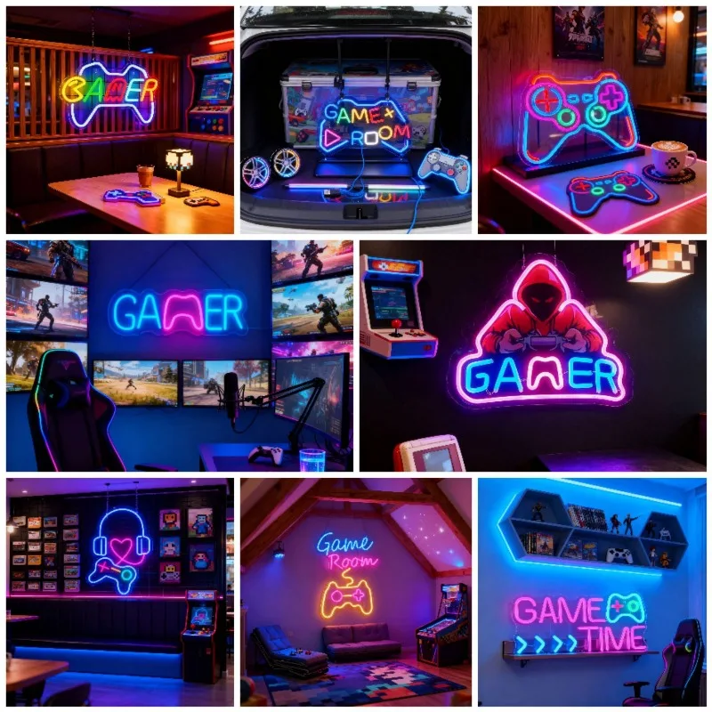 Для игровой комнаты GAMER, игровой контроллер, световой знак, декоративный светильник для игровой комнаты, окружающий свет интернет-знаменитостей, USB-светильник
Для игровой комнаты GAMER, игровой контроллер, световой знак, декоративный светильник для игровой комнаты, окружающий свет интернет-знаменитостей, USB-светильник