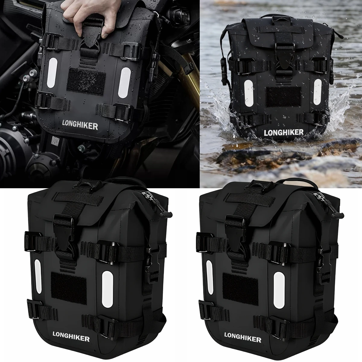 7L Universal Motorcycle Side Bag Waterproof Side Hanging Travel Luggage Carrying Bag Saddle Bags Rear Seat Off-road Protection
7L Universal Motorcycle Side Bag Waterproof Side Hanging Travel Luggage Carrying Bag Saddle Bags Rear Seat Off-road Protection