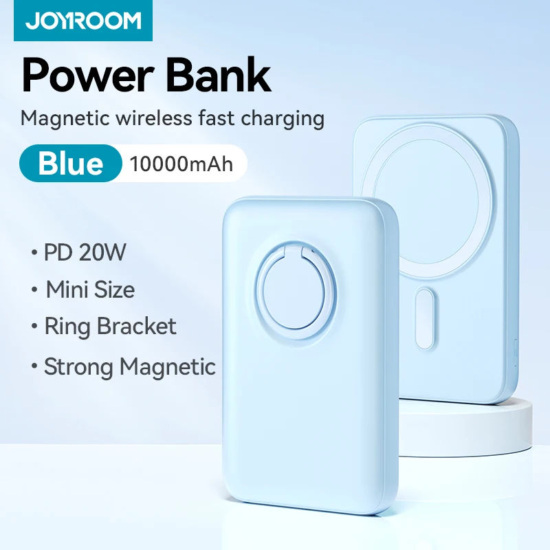 Joyroom 20W Magnetic Powerbank 10000mAh Wireless Portable Charger with Ring Holder and USB-C Compatible with iPhone 15/14/13/12
Joyroom 20W Magnetic Powerbank 10000mAh Wireless Portable Charger with Ring Holder and USB-C Compatible with iPhone 15/14/13/12