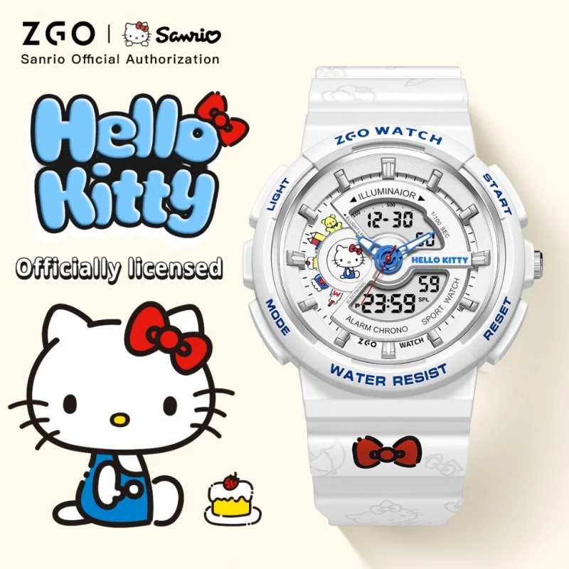 ZGO Sanrio Hello Kitty ladies' digital watch multi-functional dual-display waterproof sports watch for students gift 8573
ZGO Sanrio Hello Kitty ladies' digital watch multi-functional dual-display waterproof sports watch for students gift 8573
