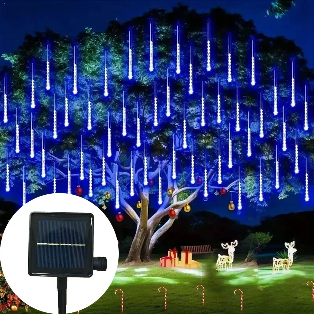 30/50CM Solar LED Meteor Shower Lights Outdoor Garden Fairy String Lights for Christmas New Year 2025 Street Shop Decoration
30/50CM Solar LED Meteor Shower Lights Outdoor Garden Fairy String Lights for Christmas New Year 2025 Street Shop Decoration