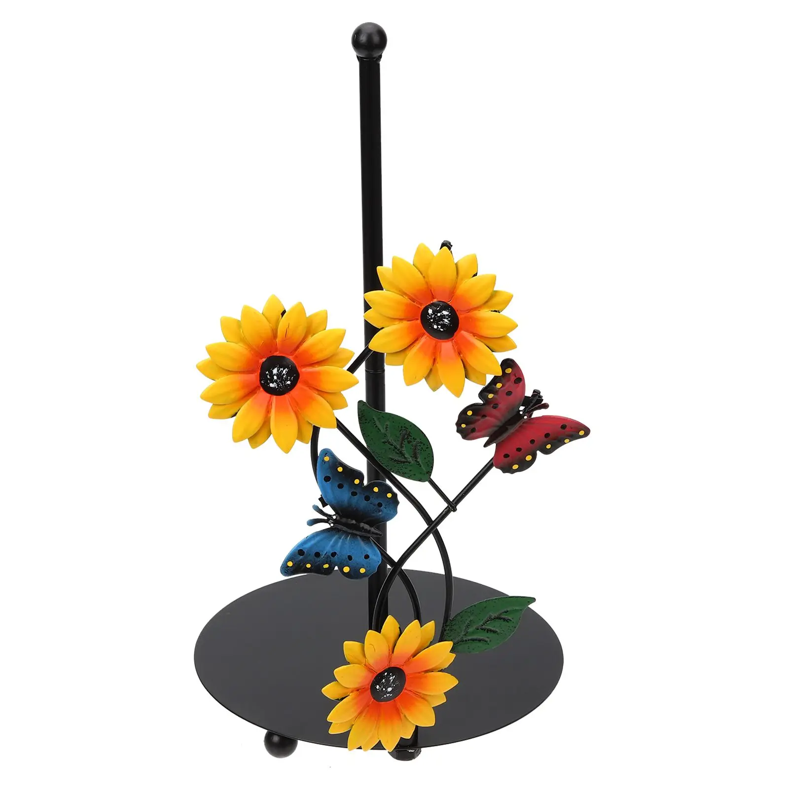Iron Paper Towel Holder Heavy Duty Vertical Countertop Metal Rack Farmhouse Sunflower Kitchen Roll Holder Tissue Stand Dish
Iron Paper Towel Holder Heavy Duty Vertical Countertop Metal Rack Farmhouse Sunflower Kitchen Roll Holder Tissue Stand Dish
