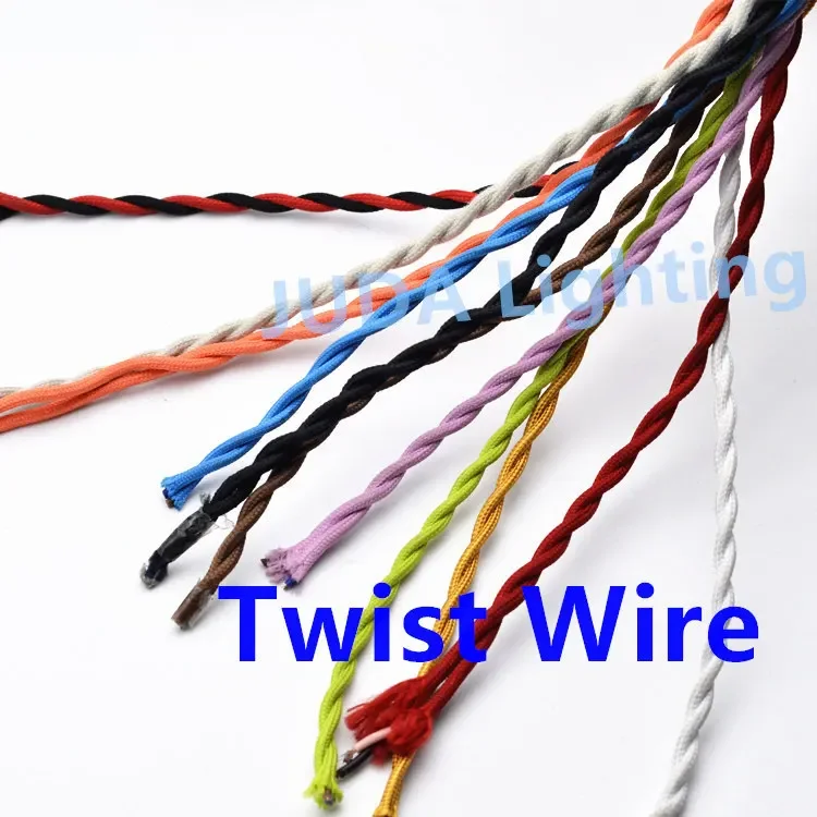 Colorful braided wire twist wire cloth cable cord Electrical Wire for Vintage chandeliers ceiling lamp led pendant light
Colorful braided wire twist wire cloth cable cord Electrical Wire for Vintage chandeliers ceiling lamp led pendant light