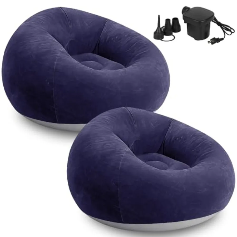 Inflatable Bean Bag Chairs for Adults with Electric Air Pump Floding Portable Blow Up Couch Inflatable Lazy Sofa for Outdoor Mo
Inflatable Bean Bag Chairs for Adults with Electric Air Pump Floding Portable Blow Up Couch Inflatable Lazy Sofa for Outdoor Mo