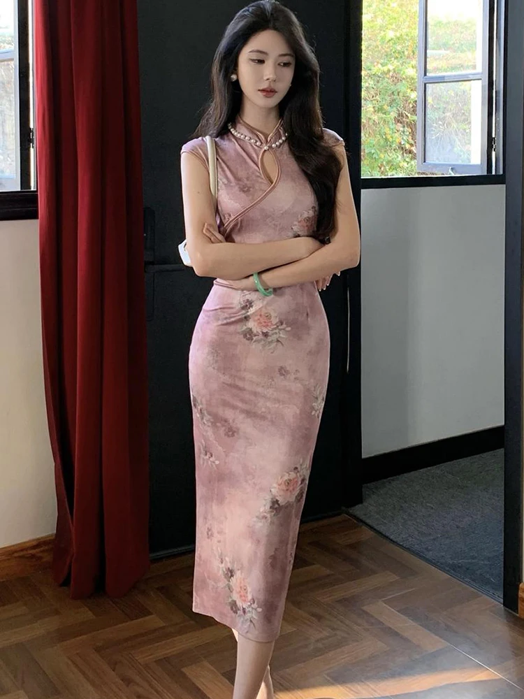 2025 Korean Vintage Floral Chic Beading Stand Collar Dress Women Elegant Luxury Evening Dress Summer Bodycon Festival Prom Dress
2025 Korean Vintage Floral Chic Beading Stand Collar Dress Women Elegant Luxury Evening Dress Summer Bodycon Festival Prom Dress