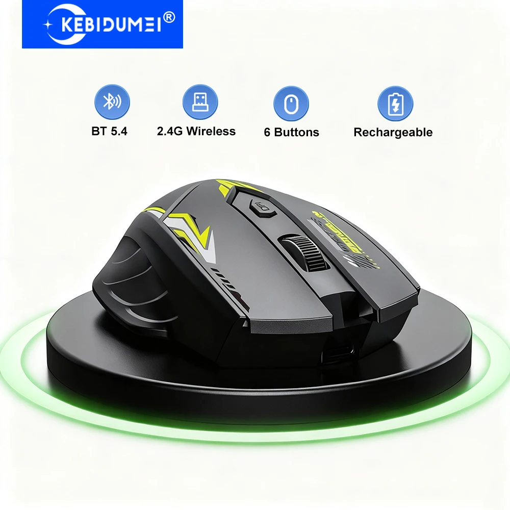 Bluetooth 5.4 Mouse Dual-Mode 2.4G Wireless Mouse 6 Buttons Gaming Mouse Office Silent Mice Rechargeable Mouse For PC Laptop
Bluetooth 5.4 Mouse Dual-Mode 2.4G Wireless Mouse 6 Buttons Gaming Mouse Office Silent Mice Rechargeable Mouse For PC Laptop