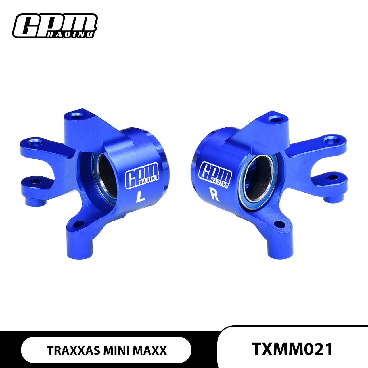 GPM 7075 Alloy Front Steering Blocks & Oversize Bearing For TRAXXAS Mini Maxx
GPM 7075 Alloy Front Steering Blocks & Oversize Bearing For TRAXXAS Mini Maxx