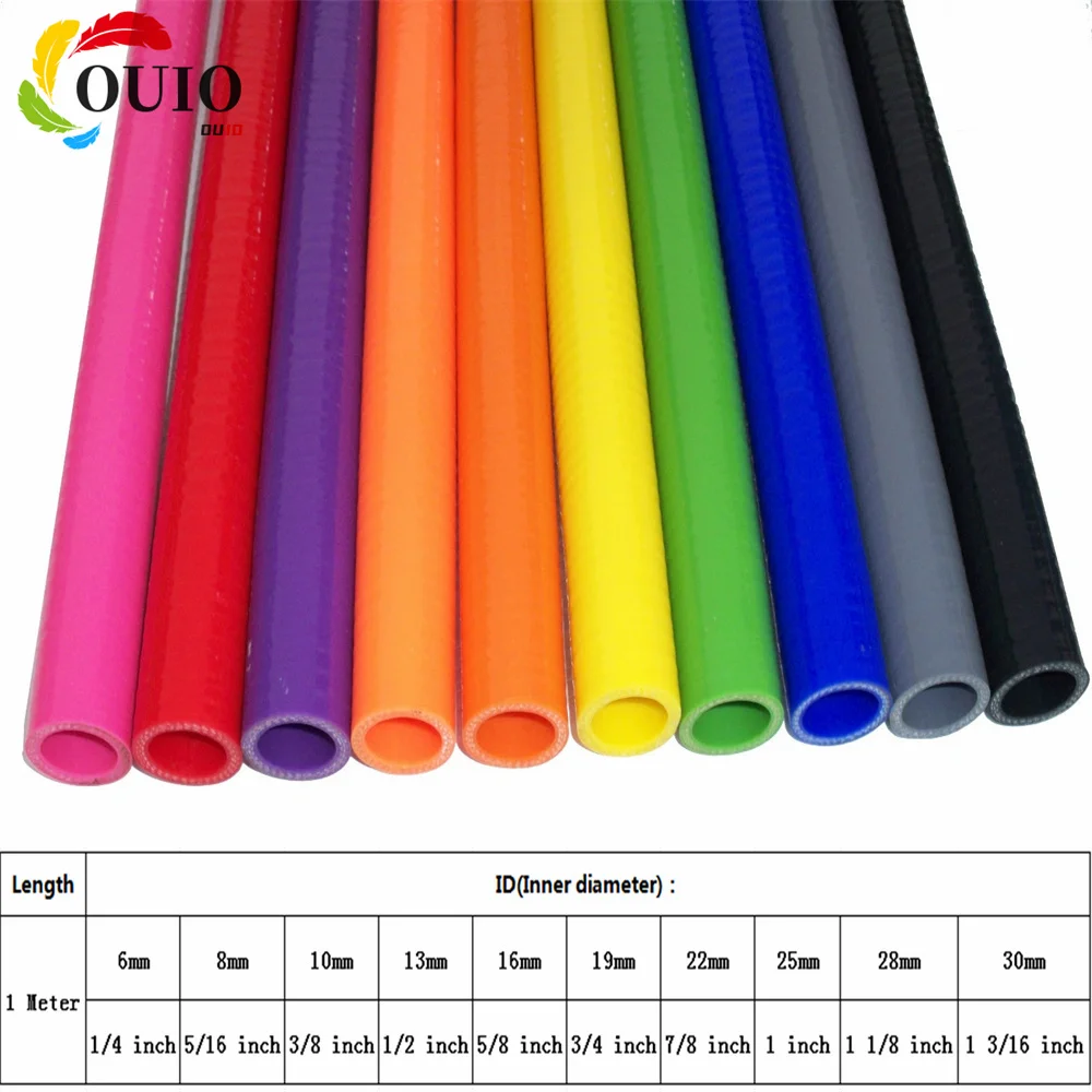 1 Meter ID:6mm~30mm Silicone Straight Hose Radiator Intercooler Universal Pipe
1 Meter ID:6mm~30mm Silicone Straight Hose Radiator Intercooler Universal Pipe