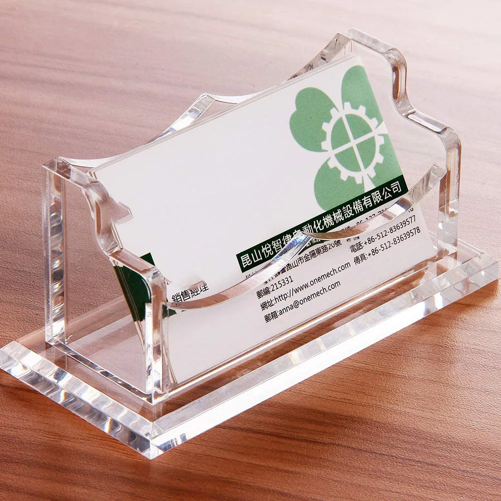 Clear Single Layer Desktop Business Cards Storage Box Name Cards Holder Large Capacity Office Supplies
Clear Single Layer Desktop Business Cards Storage Box Name Cards Holder Large Capacity Office Supplies