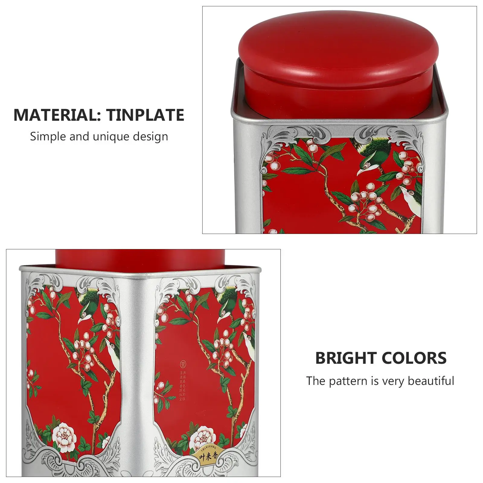 Airtight Tea Canister Tinplate Cans Square Sealed Containers Metal Storage Jars Snacks Boxes Candies Gifts Home Organization
Airtight Tea Canister Tinplate Cans Square Sealed Containers Metal Storage Jars Snacks Boxes Candies Gifts Home Organization