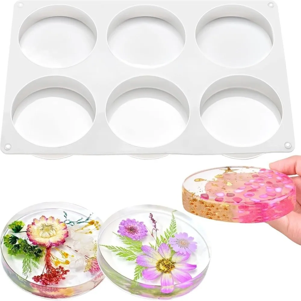 Creative Coasters Silicone Mold Geometric Handmade DIY Resin Crafts Reusable Round Dripping Glue Handicraft Mold Making Supplies
Creative Coasters Silicone Mold Geometric Handmade DIY Resin Crafts Reusable Round Dripping Glue Handicraft Mold Making Supplies