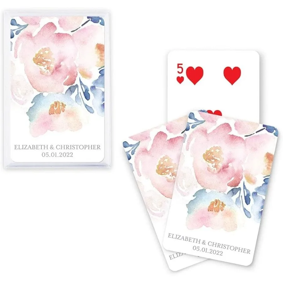 Unique Custom Playing Card Wedding Favors for Floral Garden Party Events Personalized Deck of 20 Elegant Playing Cards with Bot
Unique Custom Playing Card Wedding Favors for Floral Garden Party Events Personalized Deck of 20 Elegant Playing Cards with Bot