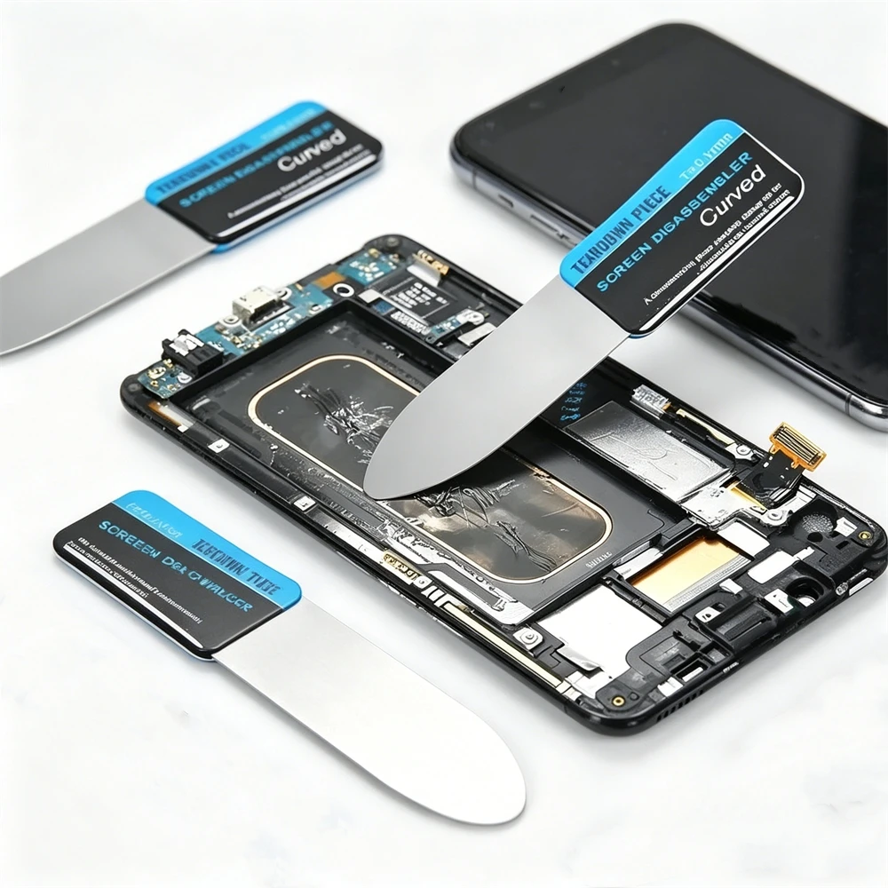 Mobile Phone Curved LCD Screen Spudger Opening Pry Card Tools Ultra Thin Flexible Mobile Phone Disassemble Steel Metal Hand Tool
Mobile Phone Curved LCD Screen Spudger Opening Pry Card Tools Ultra Thin Flexible Mobile Phone Disassemble Steel Metal Hand Tool