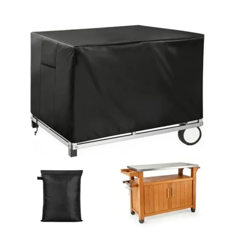 Outdoor Prep Table Cover for Dining Grill Cart, Planter Boxes Stand, Raised Garden Storage Cabinet Bed, Dining Kitchen Island Stainless Steel Table Waterproof Protective, Black
Outdoor Prep Table Cover for Dining Grill Cart, Planter Boxes Stand, Raised Garden Storage Cabinet Bed, Dining Kitchen Island Stainless Steel Table Waterproof Protective, Black
