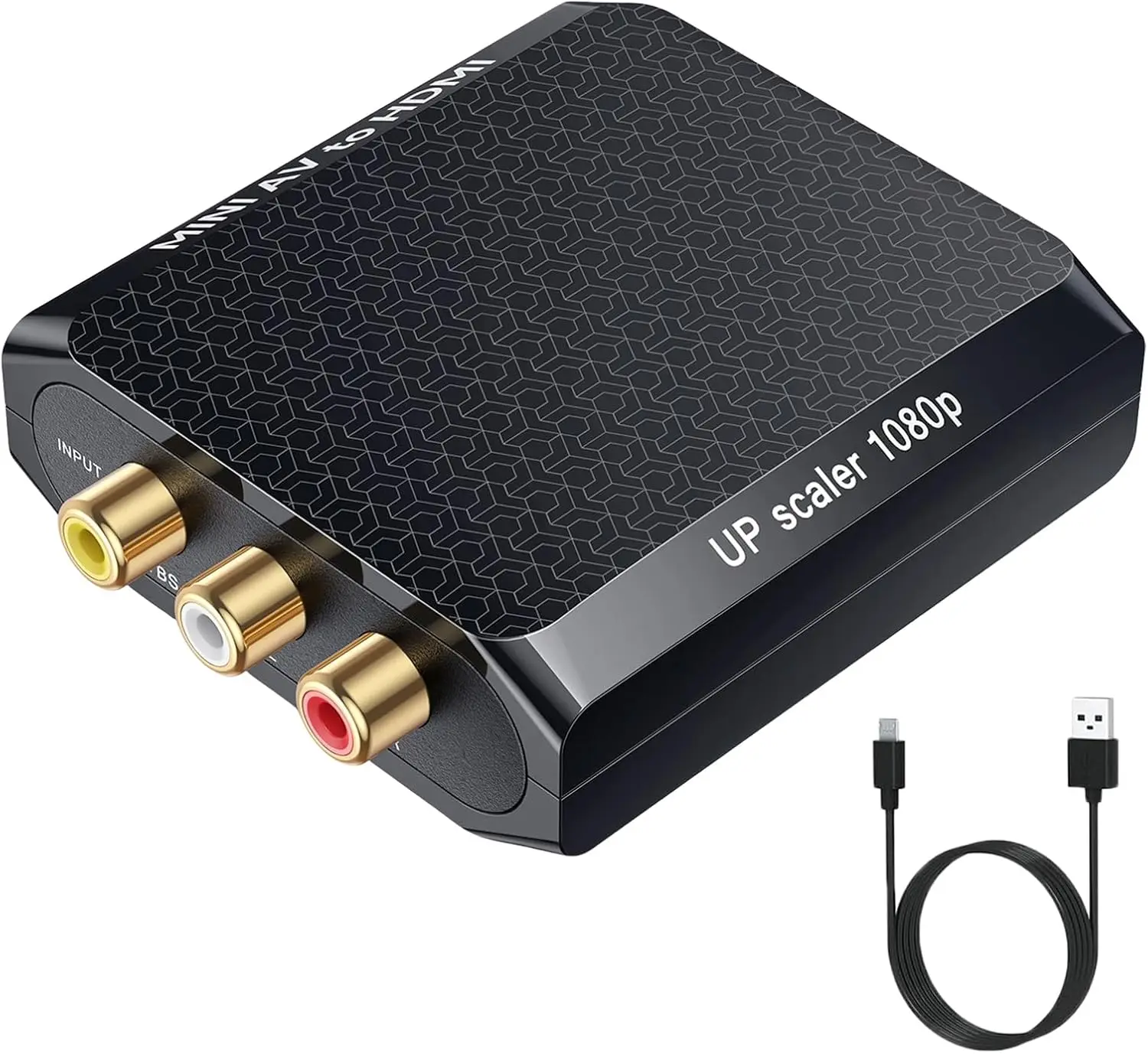 1080P RCA to HDMI Converter for VCR, VHS, Xbox, PS3, N64, Wii
1080P RCA to HDMI Converter for VCR, VHS, Xbox, PS3, N64, Wii