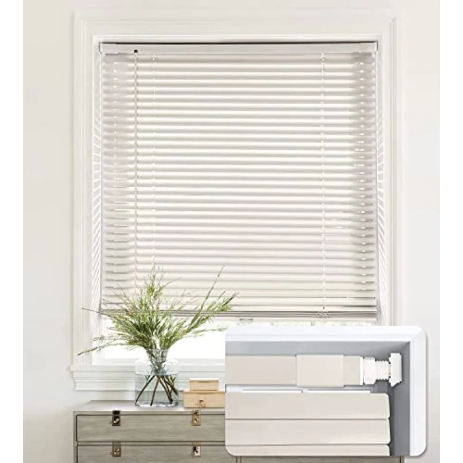 No Tools-No Drill 1" Aluminum Mini Blinds, Cordless Blinds for Indoor Windows, Light Filtering Horizontal Blinds and Shades for
No Tools-No Drill 1" Aluminum Mini Blinds, Cordless Blinds for Indoor Windows, Light Filtering Horizontal Blinds and Shades for