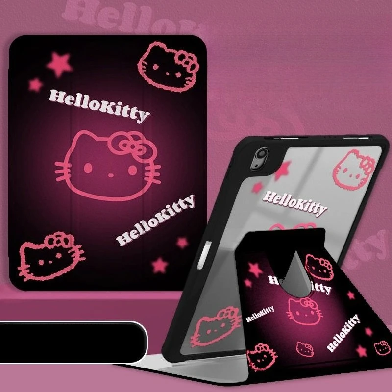 Hello Kitty Trifold IPad Cover for IPad Pro 11 2025 11th A16 Air7 Air6 Black Pink Case 10th 10.9 9th 10.2in Rotatable Cover New
Hello Kitty Trifold IPad Cover for IPad Pro 11 2025 11th A16 Air7 Air6 Black Pink Case 10th 10.9 9th 10.2in Rotatable Cover New