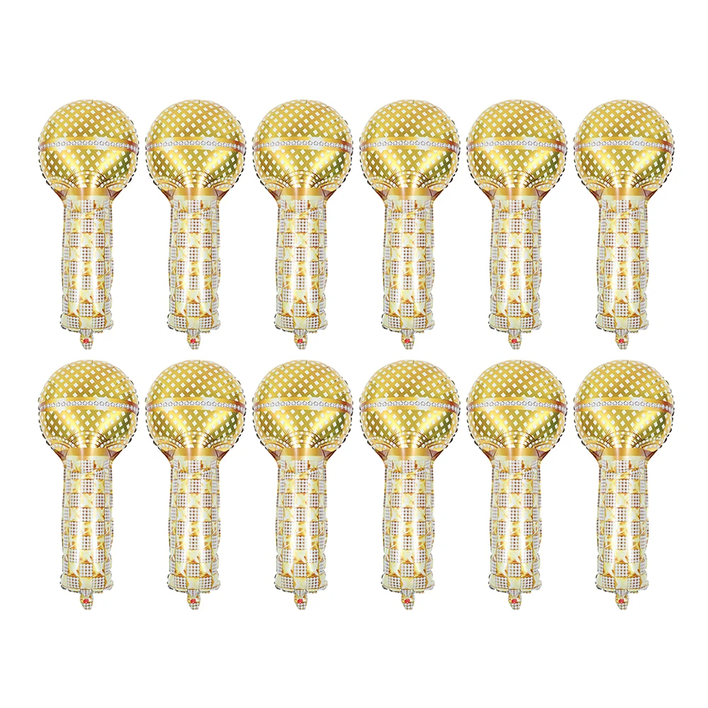 12 Pcs Inflatable Microphone Shaped Balloons Retro Themed Party Decorative Accessories
12 Pcs Inflatable Microphone Shaped Balloons Retro Themed Party Decorative Accessories
