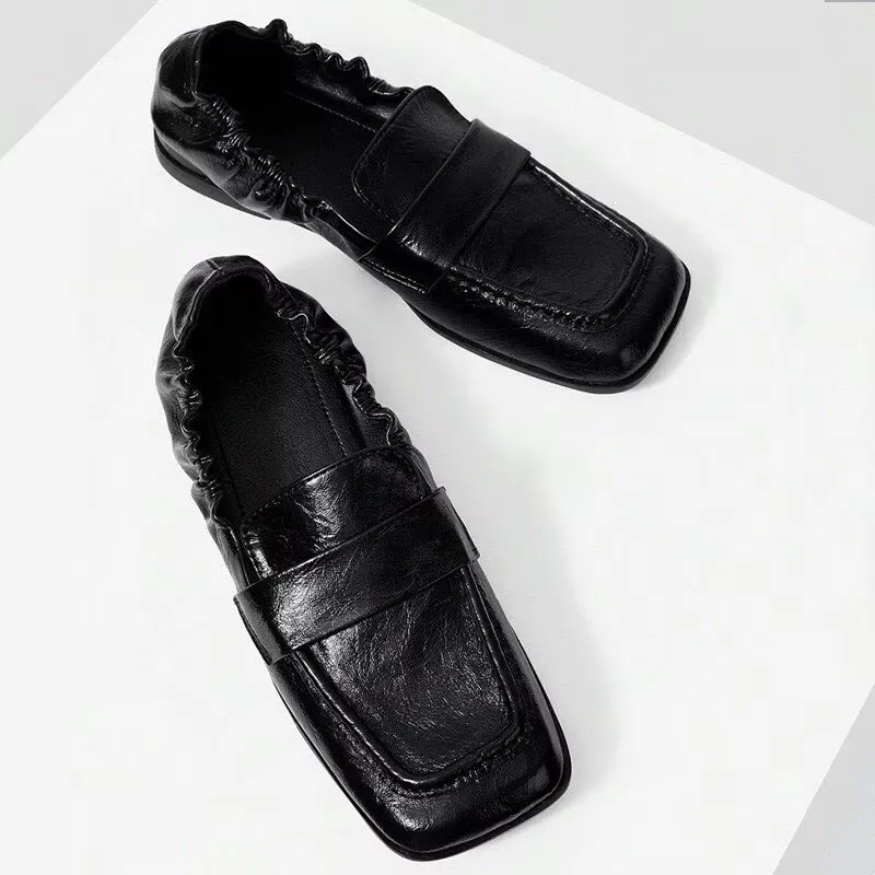 Elegant Flat Loafers Women Pleated Square Toe Casual Shoes Female Soft Leather British Style Comfy Single Shoes Zapatos De Mujer
Elegant Flat Loafers Women Pleated Square Toe Casual Shoes Female Soft Leather British Style Comfy Single Shoes Zapatos De Mujer