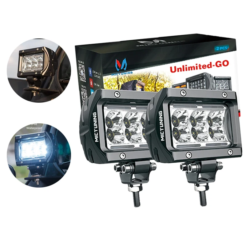 MICTUNING 2PCS LED Work Lights Waterproof K1 Spot / Flood Beam Fog Spotlight Driving Offroad Car Accessories For Trucks SUVs
MICTUNING 2PCS LED Work Lights Waterproof K1 Spot / Flood Beam Fog Spotlight Driving Offroad Car Accessories For Trucks SUVs