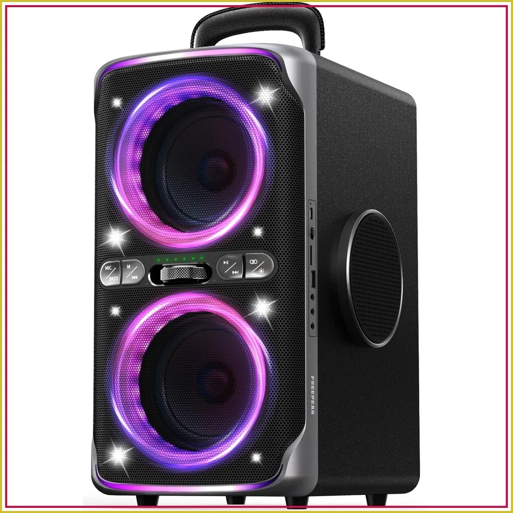 240W Peak Party Bluetooth Speaker, Dazzling Light Show, Deep Bass, IPX4, 15H Battery, TWS, BT 5.3, Portable
240W Peak Party Bluetooth Speaker, Dazzling Light Show, Deep Bass, IPX4, 15H Battery, TWS, BT 5.3, Portable