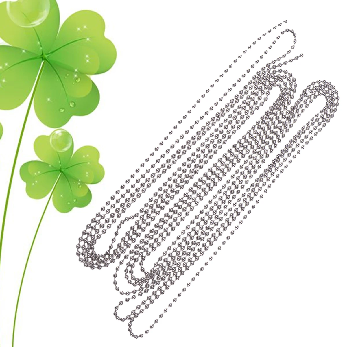 3MetersStainlessSteelBeadChain SilverPendant AdjustableLength 10Connectors BeadLinkHead DogTags BottleCapPendants
3MetersStainlessSteelBeadChain SilverPendant AdjustableLength 10Connectors BeadLinkHead DogTags BottleCapPendants