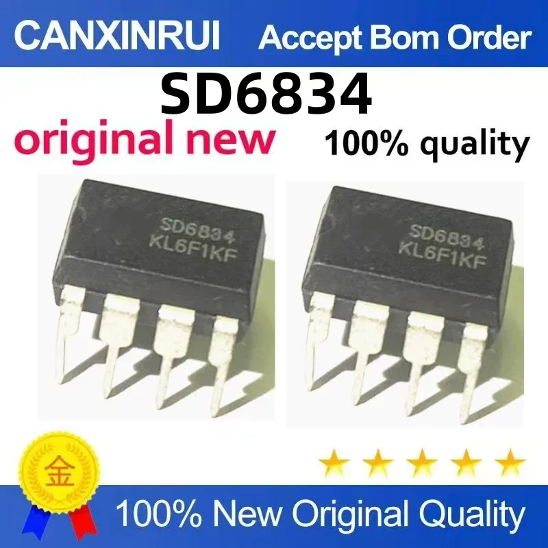 (5-100 pieces)Brand new original SD6834 DIP8 spot chip IC
(5-100 pieces)Brand new original SD6834 DIP8 spot chip IC