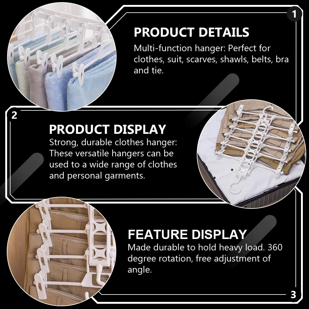 1Pcs Multifunctional Pants Hanger Plastic Foldable Rack Clips Fall-Resistant Clothes Organizer Closet Rack Adjustable
1Pcs Multifunctional Pants Hanger Plastic Foldable Rack Clips Fall-Resistant Clothes Organizer Closet Rack Adjustable