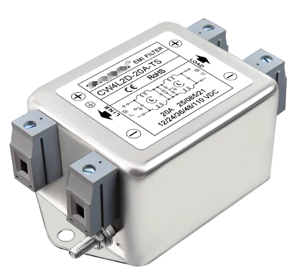 Двухступенчатый фильтр питания EMI DC CW4L2D-20A-TS 20A 12V24V36V48V110VDC Очистка помех Аудио Автомобильный шум
Двухступенчатый фильтр питания EMI DC CW4L2D-20A-TS 20A 12V24V36V48V110VDC Очистка помех Аудио Автомобильный шум