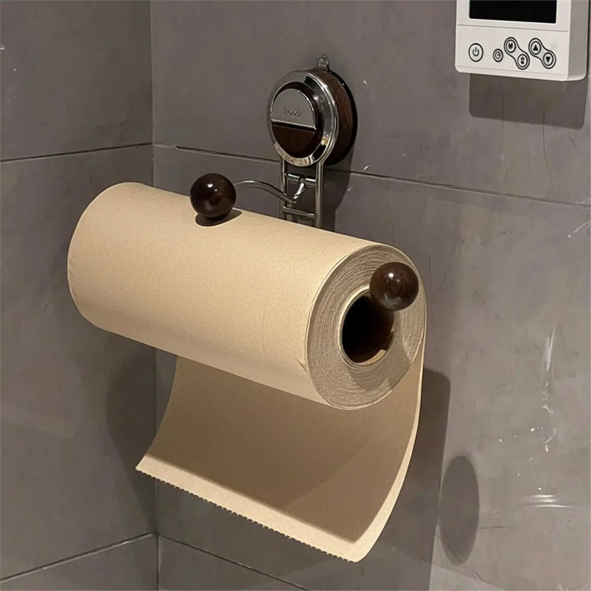 AA91 1pc Iron Paper Towel Holder Non-Drilling Stainless Steel Suction Cup Kitchen Paper Towel Holder A
AA91 1pc Iron Paper Towel Holder Non-Drilling Stainless Steel Suction Cup Kitchen Paper Towel Holder A