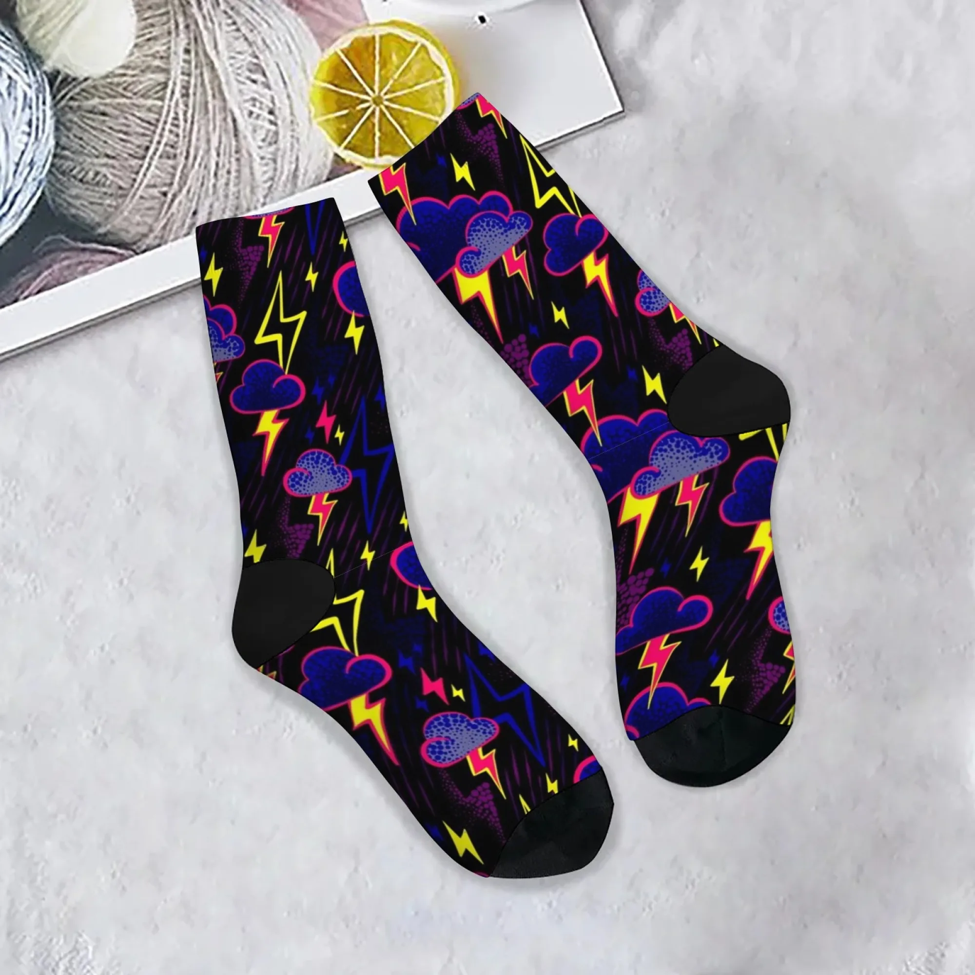Harajuku retro neon pop style trendy accessories lightning cloud print men's socks comfortable breathable non-slip casual socks
Harajuku retro neon pop style trendy accessories lightning cloud print men's socks comfortable breathable non-slip casual socks