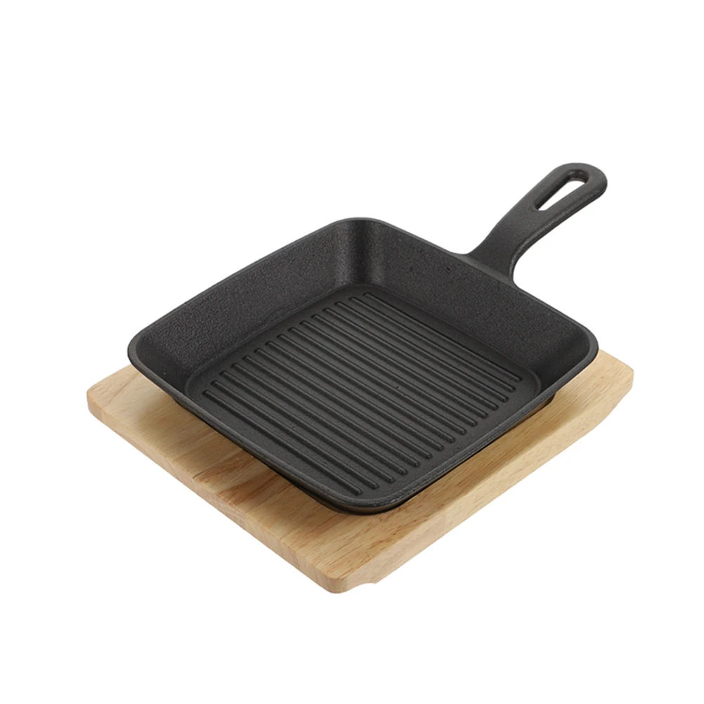 1 set Square Iron Non Stick Cooking Easy Non Stick Clean Wood Handle Kitchen Tool Square Flat Pan Griddle Pan
1 set Square Iron Non Stick Cooking Easy Non Stick Clean Wood Handle Kitchen Tool Square Flat Pan Griddle Pan